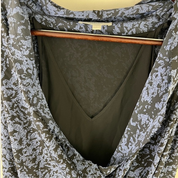 Piperlime Collection Blue Black Abstract Print Sleeveless Midi Dress Size S - Picture 4 of 10